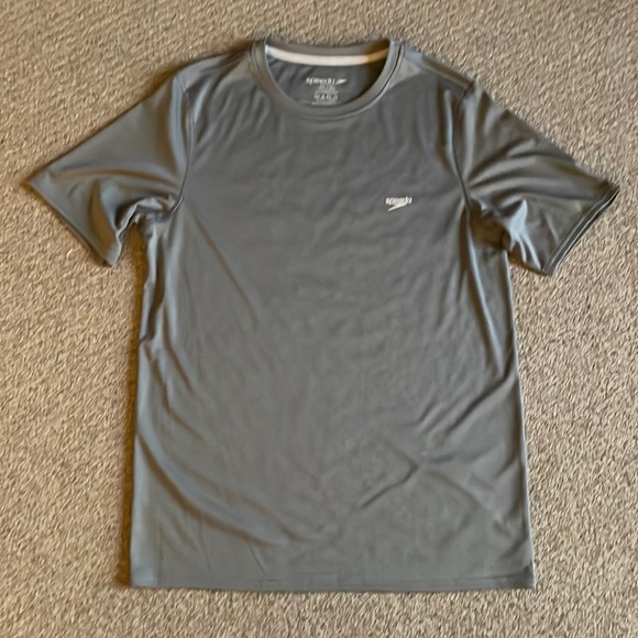 Speedo Men's Rash Guard - Gray S - Picture 4 of 11